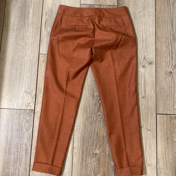 Like New The Limited Drew Fot Rust Colored Capri Dress Pants Size 0 - Picture 5 of 6